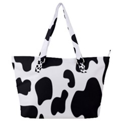 Black And White Cow Print,wallpaper Full Print Shoulder Bag by nateshop