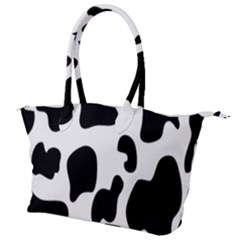 Black And White Cow Print,wallpaper Canvas Shoulder Bag by nateshop