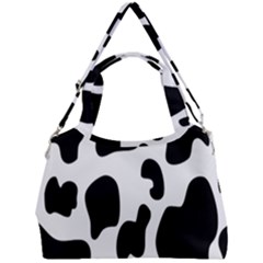 Black And White Cow Print,wallpaper Double Compartment Shoulder Bag by nateshop