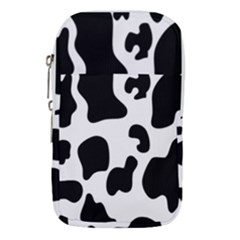 Black And White Cow Print,wallpaper Waist Pouch (large) by nateshop