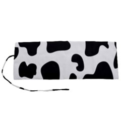 Black And White Cow Print,wallpaper Roll Up Canvas Pencil Holder (s) by nateshop