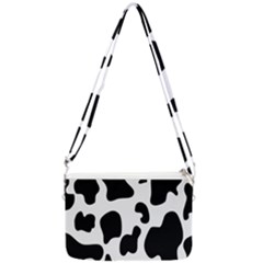 Black And White Cow Print,wallpaper Double Gusset Crossbody Bag by nateshop