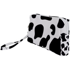 Black And White Cow Print,wallpaper Wristlet Pouch Bag (small) by nateshop