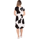 Black And White Cow Print,Wallpaper Classic Short Sleeve Dress View4