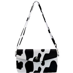 Black And White Cow Print,wallpaper Removable Strap Clutch Bag by nateshop