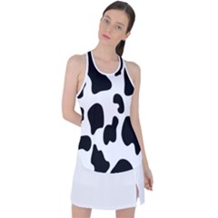 Black And White Cow Print,wallpaper Racer Back Mesh Tank Top by nateshop