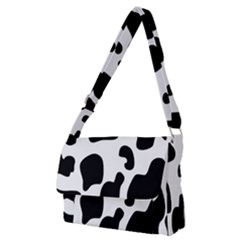 Black And White Cow Print,wallpaper Full Print Messenger Bag (m) by nateshop