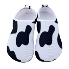 Black And White Cow Print,wallpaper Men s Sock-style Water Shoes by nateshop