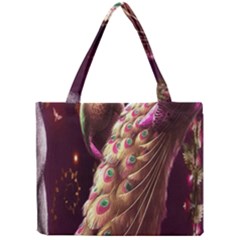 Peacock Dream, Fantasy, Flower, Girly, Peacocks, Pretty Mini Tote Bag by nateshop