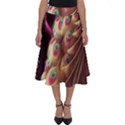 Peacock Dream, Fantasy, Flower, Girly, Peacocks, Pretty Perfect Length Midi Skirt View1