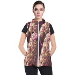 Peacock Dream, Fantasy, Flower, Girly, Peacocks, Pretty Women s Puffer Vest by nateshop