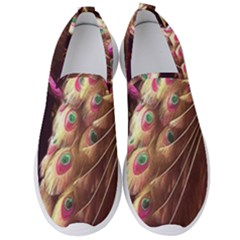 Peacock Dream, Fantasy, Flower, Girly, Peacocks, Pretty Men s Slip On Sneakers by nateshop