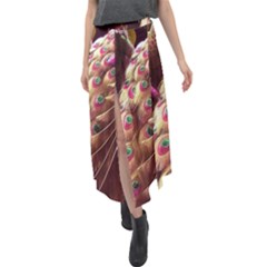 Peacock Dream, Fantasy, Flower, Girly, Peacocks, Pretty Velour Split Maxi Skirt by nateshop