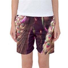 Peacock Dream, Fantasy, Flower, Girly, Peacocks, Pretty Women s Basketball Shorts by nateshop