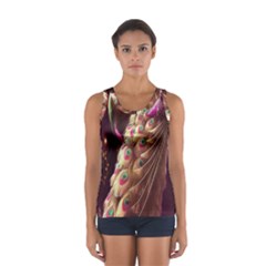 Peacock Dream, Fantasy, Flower, Girly, Peacocks, Pretty Sport Tank Top  by nateshop