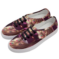 Peacock Dream, Fantasy, Flower, Girly, Peacocks, Pretty Women s Classic Low Top Sneakers by nateshop