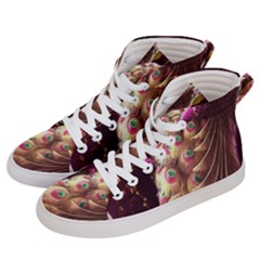 Peacock Dream, Fantasy, Flower, Girly, Peacocks, Pretty Men s Hi-top Skate Sneakers by nateshop