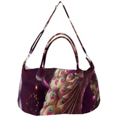 Peacock Dream, Fantasy, Flower, Girly, Peacocks, Pretty Removable Strap Handbag by nateshop