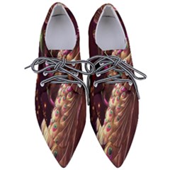 Peacock Dream, Fantasy, Flower, Girly, Peacocks, Pretty Pointed Oxford Shoes by nateshop