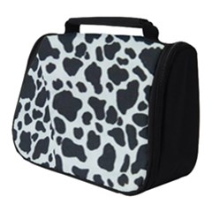 Black And White Cow Print 10 Cow Print, Hd Wallpaper Full Print Travel Pouch (small) by nateshop