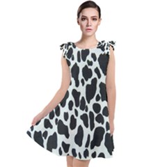 Black And White Cow Print 10 Cow Print, Hd Wallpaper Tie Up Tunic Dress by nateshop