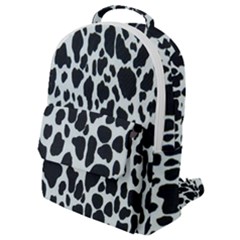 Black And White Cow Print 10 Cow Print, Hd Wallpaper Flap Pocket Backpack (small) by nateshop