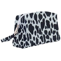 Black And White Cow Print 10 Cow Print, Hd Wallpaper Wristlet Pouch Bag (large) by nateshop