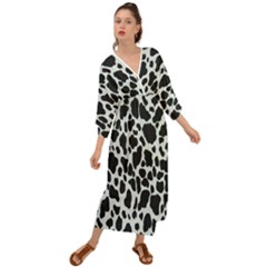 Black And White Cow Print 10 Cow Print, Hd Wallpaper Grecian Style  Maxi Dress