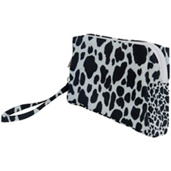 Black And White Cow Print 10 Cow Print, Hd Wallpaper Wristlet Pouch Bag (small) by nateshop