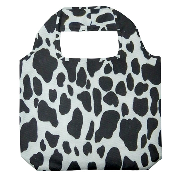 Black And White Cow Print 10 Cow Print, Hd Wallpaper Premium Foldable Grocery Recycle Bag