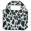 Black And White Cow Print 10 Cow Print, Hd Wallpaper Premium Foldable Grocery Recycle Bag View2