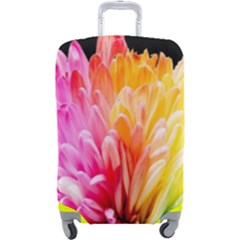 Abstract, Amoled, Back, Flower, Green Love, Orange, Pink, Luggage Cover (large) by nateshop