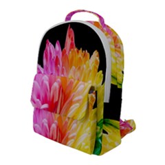 Abstract, Amoled, Back, Flower, Green Love, Orange, Pink, Flap Pocket Backpack (large) by nateshop