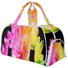 Abstract, Amoled, Back, Flower, Green Love, Orange, Pink, Burner Gym Duffel Bag by nateshop