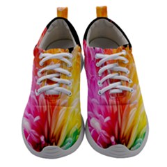 Abstract, Amoled, Back, Flower, Green Love, Orange, Pink, Women Athletic Shoes by nateshop