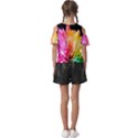 Abstract, Amoled, Back, Flower, Green Love, Orange, Pink, Kids  Butterfly Cutout T-Shirt View2