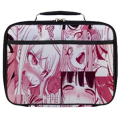 Ahegao Pink, Anime, Girl, Girlface, Girls, Pattern, White, Hd Full Print Lunch Bag by nateshop