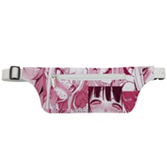 Ahegao Pink, Anime, Girl, Girlface, Girls, Pattern, White, Hd Active Waist Bag by nateshop