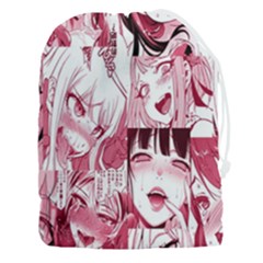 Ahegao Pink, Anime, Girl, Girlface, Girls, Pattern, White, Hd Drawstring Pouch (3xl) by nateshop