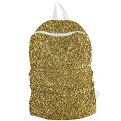 Gold Glittering Background Gold Glitter Texture, Close-up Foldable Lightweight Backpack by nateshop