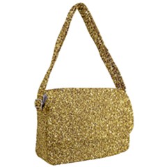 Gold Glittering Background Gold Glitter Texture, Close-up Courier Bag by nateshop