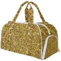 Gold Glittering Background Gold Glitter Texture, Close-up Burner Gym Duffel Bag View1