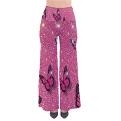 Butterfly, Girl, Pink, Wallpaper So Vintage Palazzo Pants by nateshop