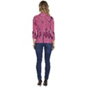 Butterfly, Girl, Pink, Wallpaper Women s One-Button 3/4 Sleeve Short Jacket View4