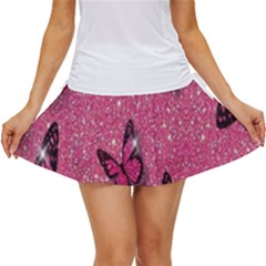 Butterfly, Girl, Pink, Wallpaper Women s Skort