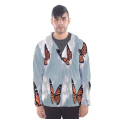 Aesthetic Butterfly , Butterflies, Nature, Men s Hooded Windbreaker by nateshop