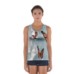 Aesthetic Butterfly , Butterflies, Nature, Sport Tank Top  by nateshop