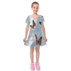 Aesthetic Butterfly , Butterflies, Nature, Kids  Short Sleeve Velvet Dress by nateshop