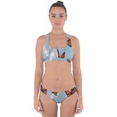 Aesthetic Butterfly , Butterflies, Nature, Cross Back Hipster Bikini Set by nateshop