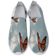 Aesthetic Butterfly , Butterflies, Nature, Men s Slip On Sneakers by nateshop